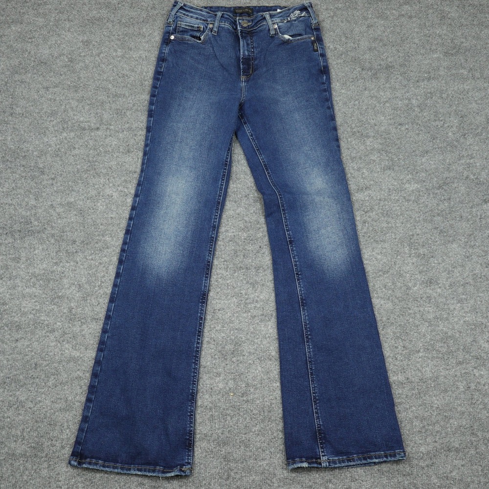 Silver Jeans Co. Jeans Womens Large Blue Infinite Fit Bootcut High Rise Stretch